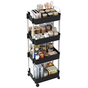 Sywhitta 4-Tier Rolling Utility Cart with