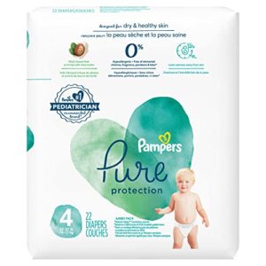 Diapers Size 4, 22 Count – Pampers Pure